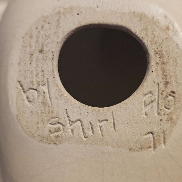 Vintage Artist Signed Dated Ceramic Pottery Bird Quail Floral - Picture 13 of 13